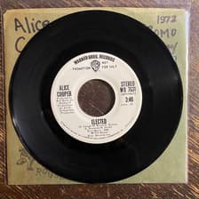 Tumnagel för auktion "ALICE COOPER - Elected 1972!!!! Rare US WLP Press! Prog-rock"