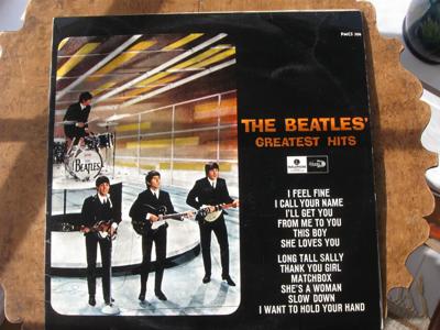 Tumnagel för auktion "Beatles - Greatest hits 1965"