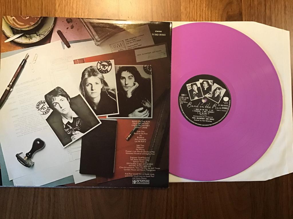 Paul McCartney＆Wings、 Band On The Run Purple Vinyl 5C 062-05503-