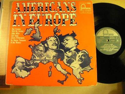 Tumnagel för auktion "V/A. Americans In Europe. 1968 Fontana UK. Ben Webster, E Hines, Witherspoon mm."
