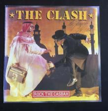 Tumnagel för auktion "The Clash - Rock The Casbah (1982, Holland) 7" singel VG+/VG+ WOC"