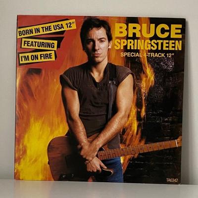 Tumnagel för auktion "Springsteen - I’m On Fire/Born In The U.S.A. 12""