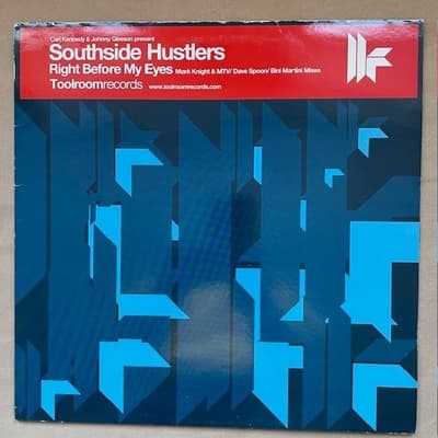 Tumnagel för auktion "Southside Hustlers - Right Before My Eyes (Toolroom 12" Mark Knight, Dave Spoon)"