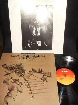 Tumnagel för auktion "LP - BOB DYLAN. Slow Train Coming. 1979"