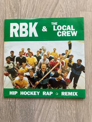 Tumnagel för auktion "Vinyl EP Rögle RPK & the lokal crew"