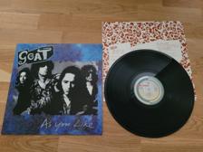 Tumnagel för auktion "LP   GOAT-AS YOU LIKE    UK PRESS"