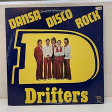 Tumnagel för auktion "Drifters - Dansa Disco Rock LP 1977"