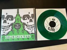 Tumnagel för auktion "Supersuckers / Eddie Spaghetti split EP green vinyl RARE 1 kr ut rock action"