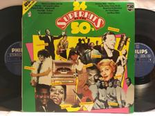 Tumnagel för auktion "24 SUPERHITS OF THE 50´S - V/A - 2-LP"