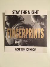 Tumnagel för auktion "Fingerprints. - Stay the night.  7” 1990"
