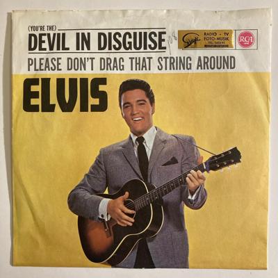 Tumnagel för auktion "ELVIS PRESLEY - Devil In Disguise / Please Don't Drag That String Around - MONO"