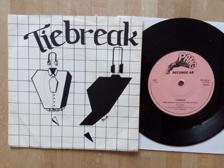 Tumnagel för auktion "7" Tiebreak - Mina grannar +1 New Wave 1983 SWE Orig EX+!"