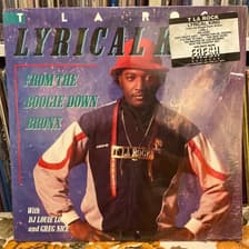 Tumnagel för auktion "T La Rock - Lyrical King (From The Boogie Down Bronx) US Fresh 1987"