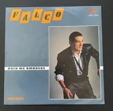 Tumnagel för auktion "Falco – Rock Me Amadeus (1985, Scand) 7" singel EX/EX !!!"