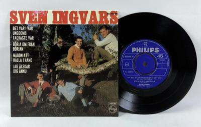 Tumnagel för auktion "SVEN-INGVARS - DET VAR I VÅR UNGDOMS FAGRASTE VÅR - 7" EP 1965 - MINT!! Topp!"
