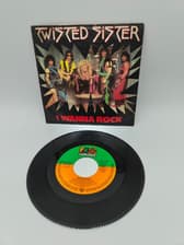 Tumnagel för auktion "Vinyl / Singel (7") - Twisted Sister "i wanna rock" (vg/vg+)"