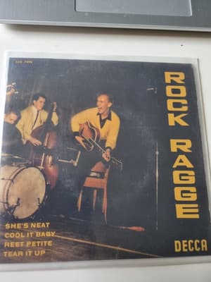 Tumnagel för auktion "Rock Ragge & His Four Comets EP 1958 Rockin' Tops +3"