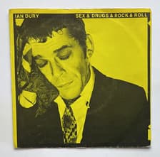 Tumnagel för auktion "Ian Dury - Sex & Drugs & Rock & Roll (1977, Scandinavia 7" singel VG+/VG+ !!!"