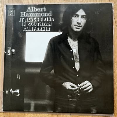 Tumnagel för auktion "ALBERT HAMMOND – It Never Rains In Southern California - LP - nl -72 - pop rock"