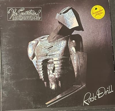 Tumnagel för auktion "The Sensational Alex Harvey Band – Rock Drill, vinyl LP skiva - Withdraw version"