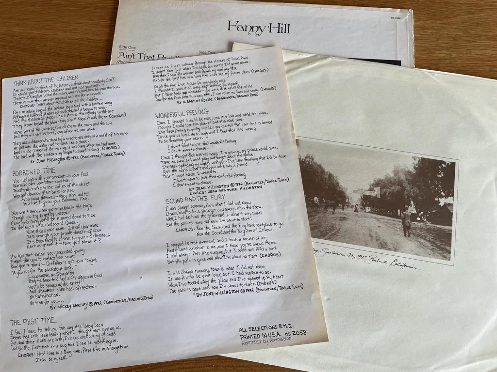 Fanny (2) Fanny Hill Vinyl LP VG+ 海外 即決-