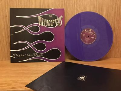 Tumnagel för auktion "The Hellacopters – Payin' The Dues LP Swe -97 Purple RARE!"