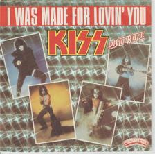 Tumnagel för auktion "kiss i was made for lovin you fransk press 1979"