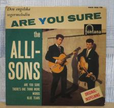 Tumnagel för auktion "ALLISONS  :: ARE YOU SURE +3     (EP) SWE Press"