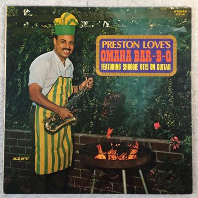 Tumnagel för auktion "PRESTON LOVE's Omaha Bar-B-Q feat SHUGGIE OTIS LP -70 US KENT KST 540 "