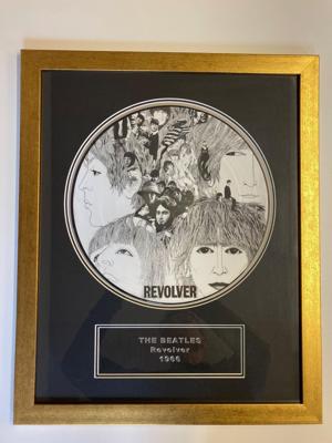 Tumnagel för auktion "The Beatles - Revolver - Picture Disc 12" - Unik inramad tavla"