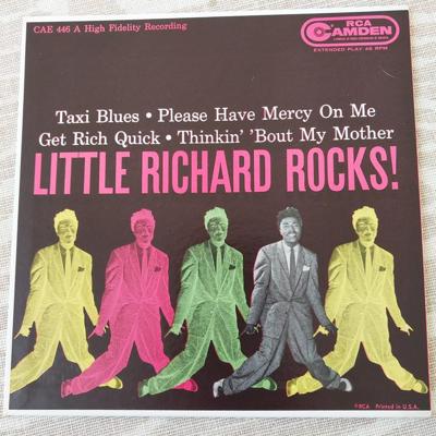 Tumnagel för auktion "Little Richard "Rocks!" Singel/EP"