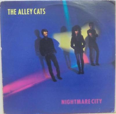 Tumnagel för auktion "The Alley Cats-Nightmare City / USA pressad guld promo LP"