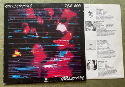Tumnagel för auktion "X-RAY SPEX * PENETRATION m fl "Guillotine" Virgin VCL 5001 UK-1977 10"LP EX"