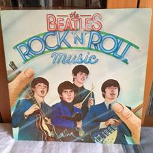 Tumnagel för auktion "THE BEATLES - ROCK N ROLL MUSIC - DUBBEL LP"