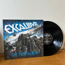 Tumnagel för auktion "Excalibur - The First Album Vinyl LP RE Rare Hard Rock"