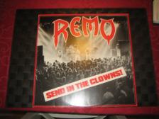 Tumnagel för auktion "REMO: SEND IN THE CLOWNS ; MAXI ; VERY RARE HEAVY METAL FRÅN VÄNERSBORG"