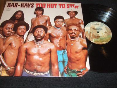Tumnagel för auktion "LP - BAR-KAYS. Too hot to stop. 1976"