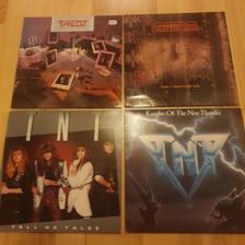 Tumnagel för auktion "9st vinyler. 80-90tal rock/hårdrock"