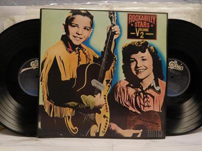Tumnagel för auktion "ROCKABILLY STARS - VOLUME 2 - V/A - 2-LP"