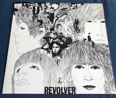 Tumnagel för auktion "The Beatles – Revolver, NL-66/84 Re, KANON-EX!!"