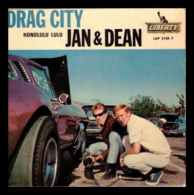 Tumnagel för auktion "**Jan & Dean  - Drag City + 3 - Fransk PS/EP Honululu.."