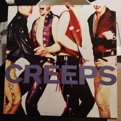 Tumnagel för auktion "The Creeps vinyl 1990"