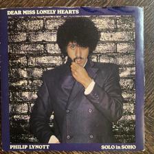 Tumnagel för auktion "PHIL LYNOTT - Dear Miss Lonely Hearts/Solo In Soho 80 UK Press! THIN LIZZY. PS-7"