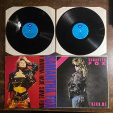 Tumnagel för auktion "SAMANTHA FOX - Touch Me & I Wanna Have Some Fun. Pop. Disco. Rock 2-LP"