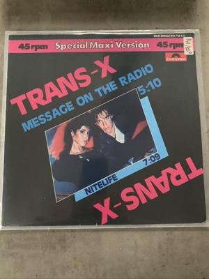 Tumnagel för auktion "12" Trans X - Message on radio, 1983"