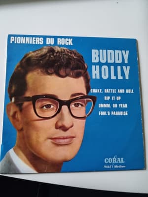 Tumnagel för auktion "Buddy Holly EP 1964(France) Shake, Rattle and Roll +3"