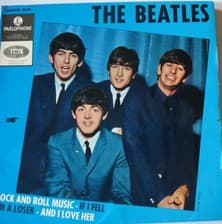 Tumnagel för auktion "Beatles - Rock and roll music + 3 (GEOS 231)(Sweden)"