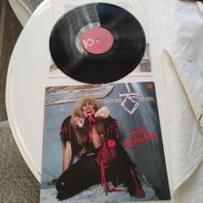 Tumnagel för auktion "LP Twisted Sister ×3 Come out and play, you cant stop rock n roll, stay hungry"