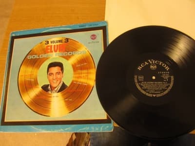 Tumnagel för auktion "Elvis LP "Golden Records Volyme 3" Tyskland"