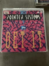 Tumnagel för auktion "12" Pointer Sisters - Baby come and get it,1985,UK,TOC,TOL"